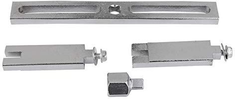 Qiilu Ausbauwerkzeug für Kraftstofftankdeckel, universell einstellbar, 0-195 mm, Metall, Silber, Normalgröße, Schlüsseltyp, Kraftstofftankdeckel Demontagewerkzeug