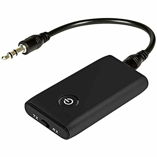Transmetteur Bluetooth 5.0 Émetteur et Récepteur Adaptateur, Bluetooth 2 en 1 Adaptateur, Jack 3,5mm APTX et USB, Compatible avec TV/PC/Système Stéréo/Maiso