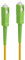 Maclean MCTV-431 Cavo a fibra ottica da SC/APC a SC/APC Monomodale 9/125 µm Patchcord patch simplex Installazione interna Giallo/Verde (1m)