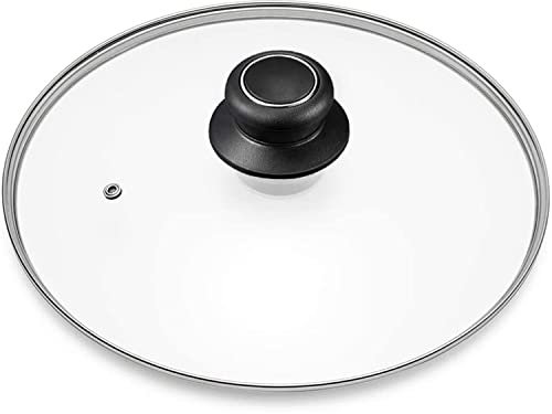 8 inch Pan Lid, Universal Glass Lids for Pots, Skillets & Frying Pan, Clear