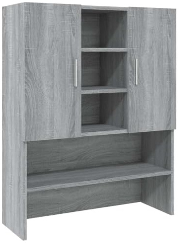 vidaXL Waschmaschinenschrank Grau Sonoma 70,5x25,5x90 cm