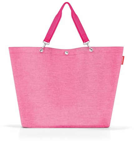 reisenthel shopper XL twist pink – Geräumige Shopping Bag und edle Handtasche in einem – Aus wasserabweisendem Material