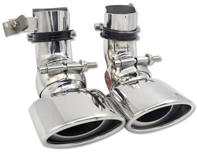 KIRYU Auspuffrohr Heckkehle 1 Paar Auspuffblende Für W211 Für Benz E300 E280 E260 2002–2007 Edelstahl-Auto-Auspuffrohr Einzelne Schalldämpfer-Spitzen Endrohr