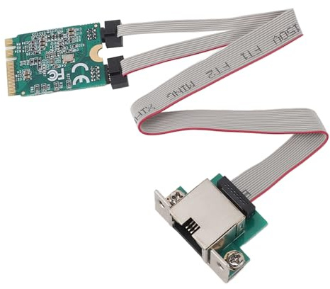 Mini Tarjeta de Red PCI E WiFi, 2.5G Mini PCIE M.2 Tarjeta de Red RJ45 Alta Velocidad de Transferencia Tarjeta PCI Express Portátil Estable Adaptador LAN Adaptador Ethernet