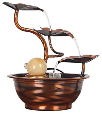 Fontana da tavolo Rame piccolo desktop fontana a cascata interno Fungata soggiorno feng shui la fortunata fontana d'acqua desktop Fontana a cascata