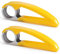 2 tagliafrutta, taglia uva, tagliafrutta, taglia uva per bambini, taglia frutta facile da trasportare (giallo)