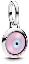 Pandora Gravierbarer Evil Eye Murano-Glas Mini-Charm-Anhänger 793693C00 Pendiente Charm