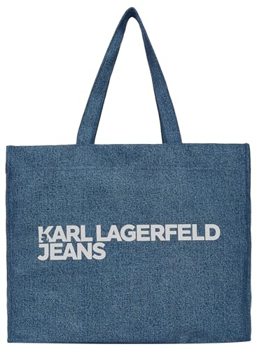 Karl Lagerfeld Jeans, Dam, Essential Logo Shopper, Blå, One size