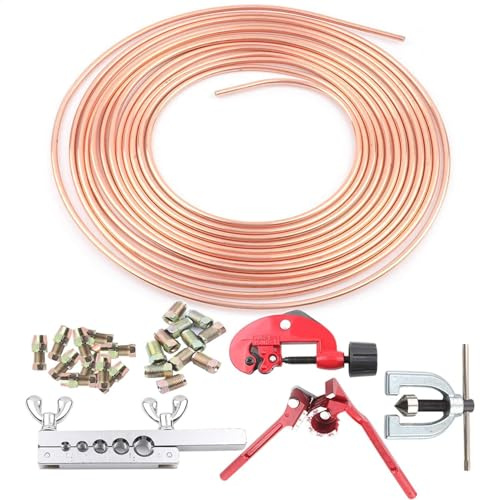 Linea frenante auto flacking Tool Kit – Pratico strumento a doppio sfarfallio, utile accessorio per linea frenata | Include tagliatubi – sindacati che regolano gli strumenti di spargimento che
