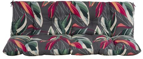 PATIO Hollywoodschaukel Auflage 150x50 cm Frigiliana Sitzpolster Gartenbank Auflage gesteppt einteilig mit Schnüren