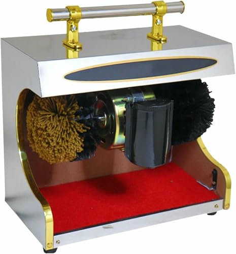 Electric Shoe Shine Polisher, Commercial Shoe Polishing Machine, Double Combination Brush, Automatic Induction, Hotel Entrance Hall Shoe Cleaning Machine