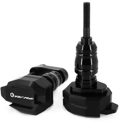 SYMWBD Motorbike slider Motorcycle Frame Sliders For YZF-R6 YZFR6 YZF R6 2006-2016 Crash Guard Falling Protection Crash Pad Falling Protection Guard(Black)