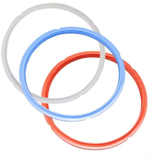 Lot de 3 joints d'étanchéité en silicone pour la cuisine, 3 anneaux de rechange de qualité alimentaire conçus pour une résistance aux hautes températures