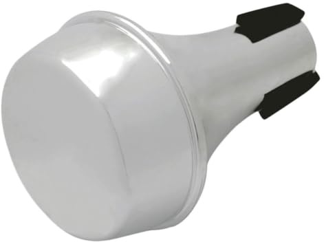 JOINPAYA Abs Trumpet Practice Mute for Beginners, Silver Mini Half-closed Design, Silent Trumpet Muffler for Occasions, Will Not Affect Tone or Damage Instrument