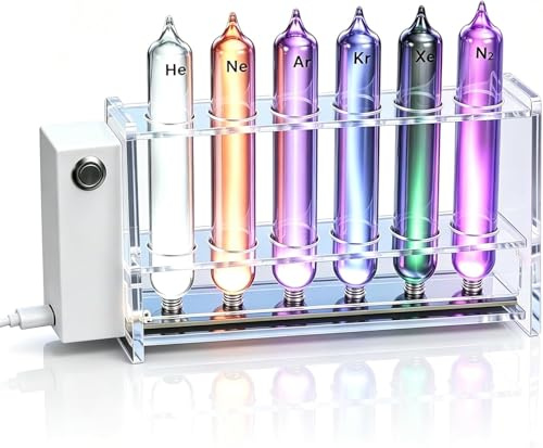 Ädel gasrör, förseglat gasurladdningsrör, inkluderar helium, neon, argon, krypton, xenon, kväve, syre, väte och kol, modulära glödande rör med drivrutin, för samling, visning, undervisning