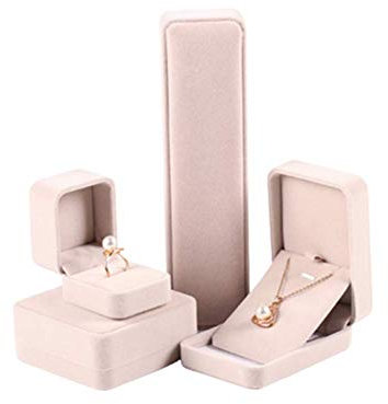 KANKOO topmodel schmuckkästchen Schmuckschatullen Schmuckschatulle Für Ringe Hübsche Aufbewahrungsboxen Schmuckschatulle Für Ohrringe Beige Schmuckschatulle Set