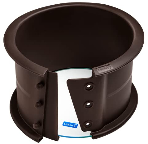 Lurch 85042 FlexiForm - Molde desmontable (14 cm, con base de cristal, silicona), color marrón