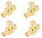 RFaha 4pcs Antenna Adapter SMA Female to Dual SMA Female Connector T Type 3 Way Splitter Antenna Converter(NOT for TV)(F79-4)