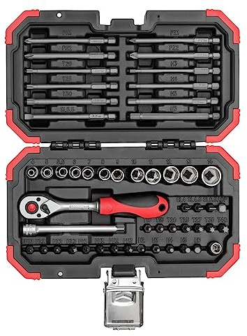 Gedore Red Bit-Satz 1/4 Zoll 51-teilig (PH, PZ, TX, IN, SL), inkl. Lang-Bits