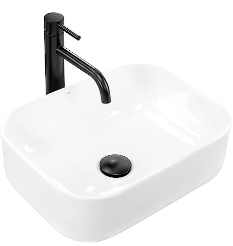 Rea Tvättställ badrum Demi Mini Vit Handfat 405 x 310 x 140 mm Keramik (vit)