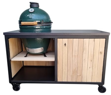 Heavenly Garden Elements Medium - Outdoor-Küche - 152cm - Stahl/Eiche mit Dekton Arbeidsplatte, Schwarz