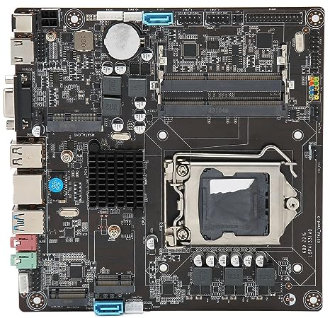 Sxhlseller Carte Mère H81 Mini ITX, Emplacement LGA 1150, Prise en DDR3 Double Canal pour Processeur Core I3 I5 I7 4ème 5ème Génération, Emplacements D'extension, Architecture Micro
