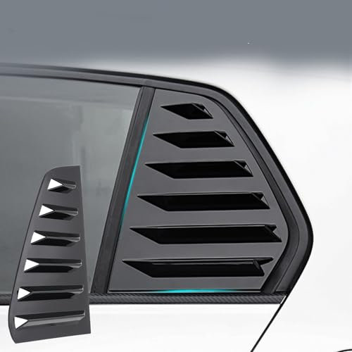 EMIGOS Für Golf 7 7,5 MK7/7,5 GTI GTD R Modelle Auto Hinten Fenster Shutter Abdeckung Trim Fenster Lamellen Seite Vent Trim 2PCS Diffusor Splitter Frontspoiler (Color : Carbon Filter)