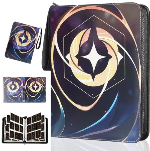 Álbum de Cartas, 900 Cartas Carpeta 9 Bolsillos Álbum para Cartas Coleccionables, Álbum de Recortes para Tarjetas, Album Tarjetas Coleccionables, PU Cuero Álbum Titular de Tarjetas Para MTC,TCG