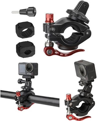 CERFFOOL Fahrrad Halterung Holder Stand für DJI Osmo 360 Nano Action 6 5 Pro 4 3 Pocket 3 Insta360 GO 3S Ace Pro 2 GoPro Hero13 12 11 10 9 Fahrrad Action Kamera Zubehör
