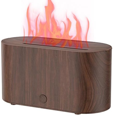 Humidificadores de llama para dormitorio, Difusor de aire de llama - Humidificador de aroma colorido,Difusor de aceite de esencia de llama de 130ml, humidificador de aire de niebla silencioso, difusor