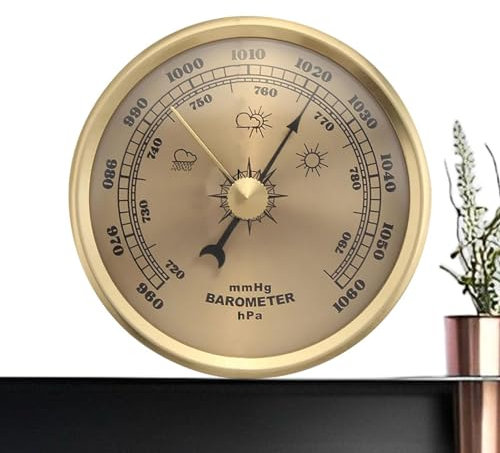 Stazione meteorologica 3 in 1 analogica barometro barometro ad aria pressurizzata a parete per interni ed esterni