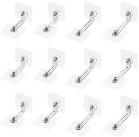 12 Pcs Furniture Anti-Tip Guards, Furniture Fixers, Self-Adhesive Furniture Supports, Furniture Accessories