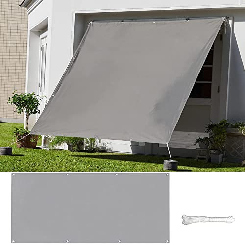 Pergola-Markise für den Außenbereich, 2 x 2 m, wasserdicht, UV-Schutz, Polyester, Baldachin für Garten, Hof, Balkon, Beige