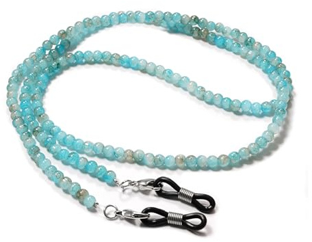 YLLZJ Catena per occhiali da donna, catena per occhiali da sole in cristallo, catena per maschera facciale, cinturino per occhiali con pietre preziose, per occhiali da lettura, occhiali miopia