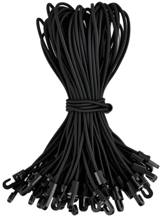 Spanngummi mit Haken, 25 Stück Expander mit Haken 25 cm, Planenspanner Gummispanner mit Haken für Planen Zelt Net Camping