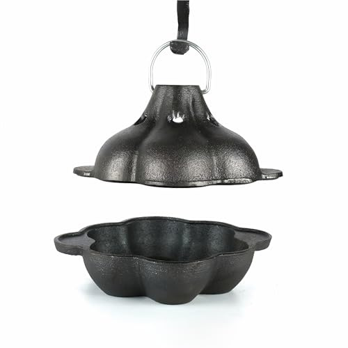 LIXSAZSE Parrilla grande, diseñada para asar ajo, capacidad, usos múltiples, parrillas y hornos, crea verduras y carnes con sabor, Asador + Tapa