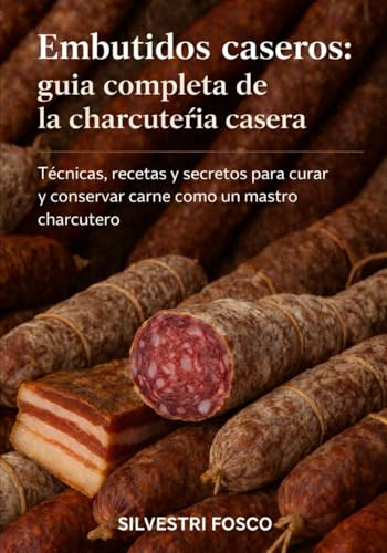 Embutidos caseros: guía completa de la charcuterià casera: Técnicas, recetas y secretos para curar y conservar carne como un maestro charcutero.