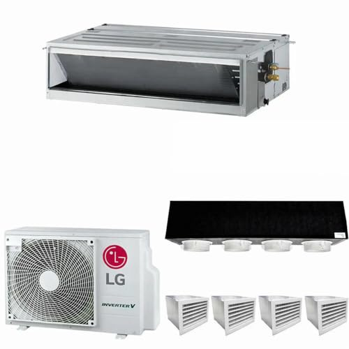 Condizionatore Canalizzato Econo 24000 BTU Inverter R32 A++ con Kit Plenum 4 uscite – Climatizzatore in Pompa di Calore Mod. CM24F.NA0