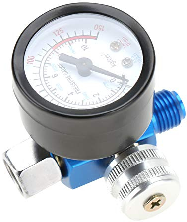1/4 Zoll Sprühfarbe Gun Luftdruckregler Manometer Pneumatische Werkzeug Zubehör