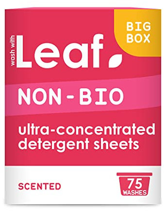Leaf Non-Bio Scented Laundry Detergent Sheets | Ultra Concentrated Detergent Strips | Plastic Free, Zero Waste, No Mess | Easier Alternative to Capsules, Pods & Liquid Washing Detergents | 75 Washes