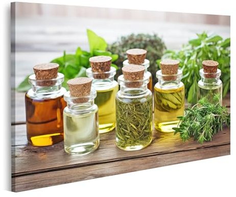 islandburner Quadro su tela Olio essenziale vegetale Contenitore in vetro trasparente Immagini essenziali vegetali Poster