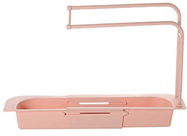 Bagno di sapone per lavabo, mensola per la casa, cucina, straccio, rubinetto, cucina, sala da pranzo e bar, sottile (rosa, taglia unica)