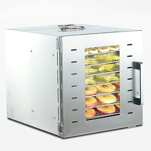 IUBGFTO Secador de Alimentos de Acero Inoxidable de 5 Capas, Verduras deshidratadas para el hogar, Carne, Aperitivos para Mascotas, mariscos, Frutas, té, máquina Seca