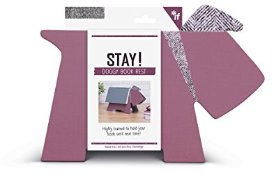 IF Stay! Doggy Repose-livre Motif chevrons Violet