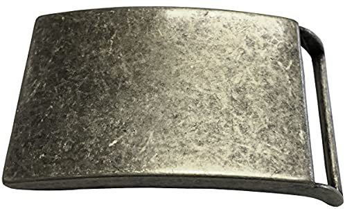 BELTINGER Gürtelschnalle 4,0 cm | Buckle Wechselschließe Gürtelschließe 40mm Massiv | Wechselgürtel bis 4cm | Altsilber