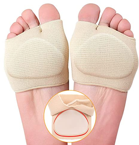 Mittelfußpolster Polsterung, Ballenpolster Vorfuß Forefoot Pad Comfort Vorfußpolster Gehwohl Stoff Ballenschutz Fuß Soft Socks Für Stützfüße (EU 35.5-38)