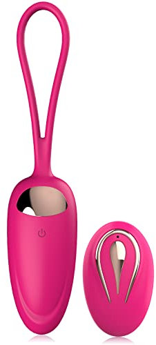 Bullet Vibrator with Remote Control for G-Spot Stimulation, Wireless Vibrating Eggs, Rechargeable Waterproof Clitoral Wearable Love Balls with 12 Vibrations, Adult Sex Toys for Women Couples (Rosy)