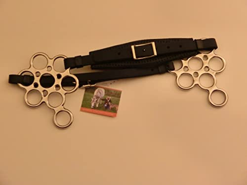 Generisch Flower Hackamore 8 Ringe mit Polster, Nasen- und Kinnriemen (KB)