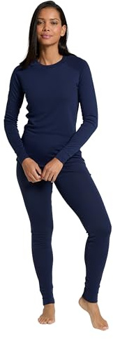 Mountain Warehouse Talus Womens Thermal Top & Pants Set Navy (Set) Women's Size 10