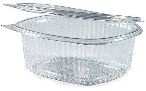 VEPATIM 50 Feinkostbecher oval klar mit Deckel 1000 ml (PET)